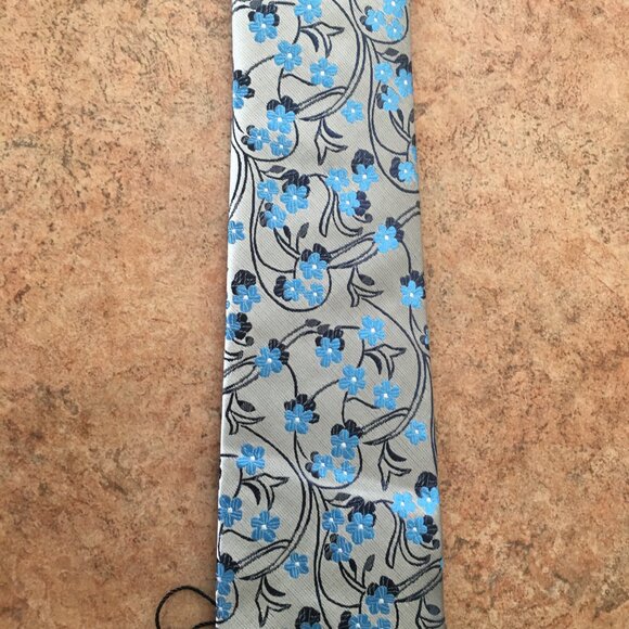 NWT Jason & Vogue silk floral tie - Picture 14 of 16
